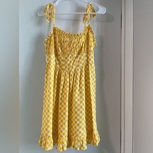 Yellow Gingham Dress
